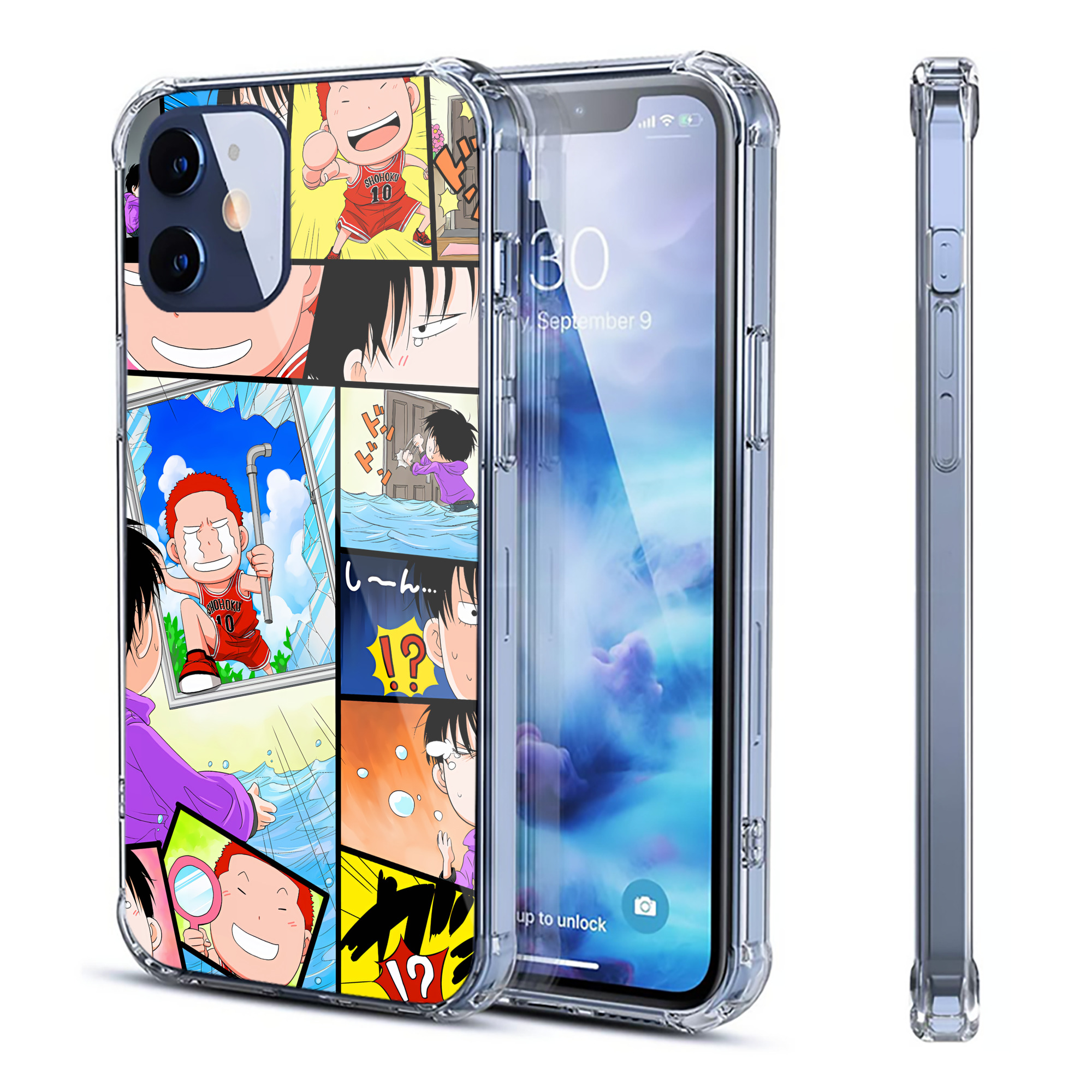 （画像用） SLAM DUNK／スラムダンク 【iPhone 12シリーズ対応】透明スマホケース（クリアソフトケース）